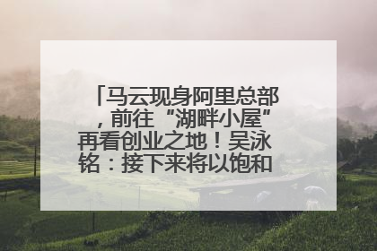 马云现身阿里总部，前往“湖畔小屋”再看创业之地！吴泳铭：接下来将以饱和式投入的打法，聚焦于几大核心战役
