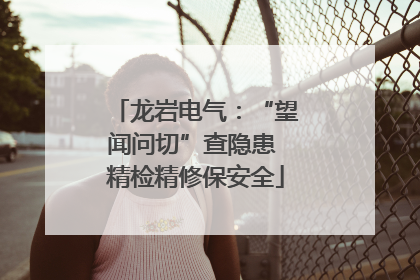 龙岩电气：“望闻问切”查隐患 精检精修保安全