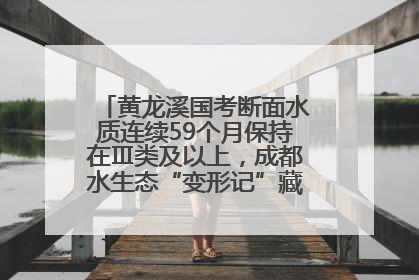 黄龙溪国考断面水质连续59个月保持在Ⅲ类及以上，成都水生态“变形记”藏着这些密码