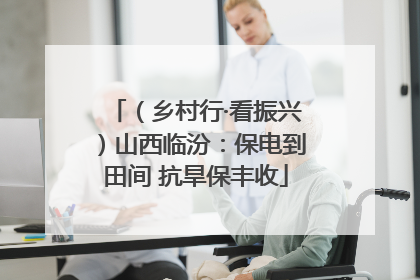 （乡村行·看振兴）山西临汾：保电到田间 抗旱保丰收
