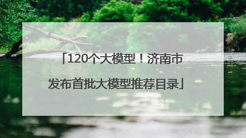 120个大模型！济南市发布首批大模型推荐目录