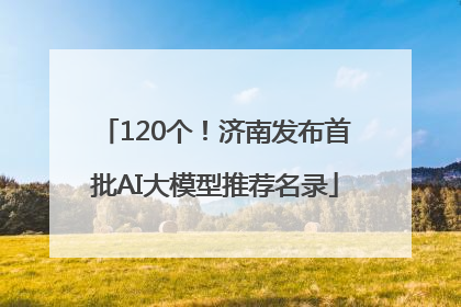 120个！济南发布首批AI大模型推荐名录