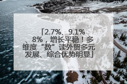 2.7%、9.1%、8%，增长平稳！多维度“数”读外贸多元发展、综合优势明显