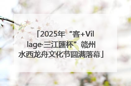 2025年“客+Village·三江匯杯”赣州水西龙舟文化节圆满落幕