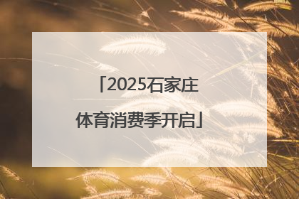 2025石家庄体育消费季开启