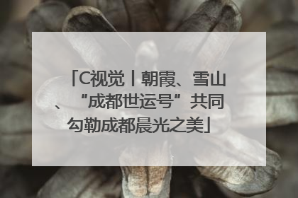 C视觉丨朝霞、雪山、“成都世运号”共同勾勒成都晨光之美